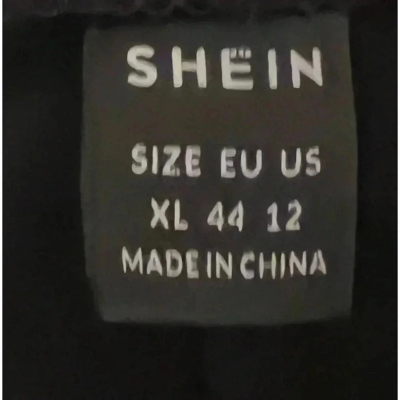 SHEIN XL FAUX SUEDE SOFT IS BLACK PANTS - Picture 4 of 6